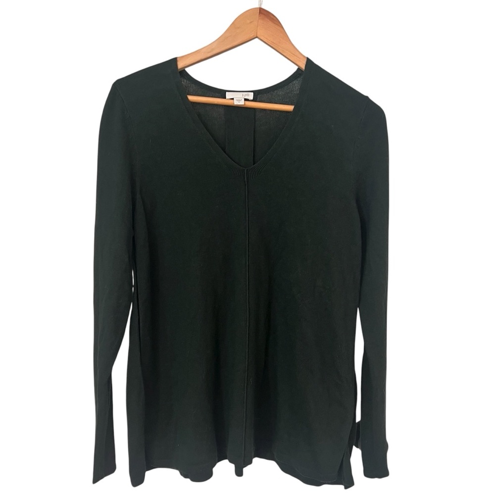 J. Jill Forest Green Knit Sweater